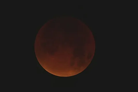 blood moon: the moon as it appears during a total lunar eclipse