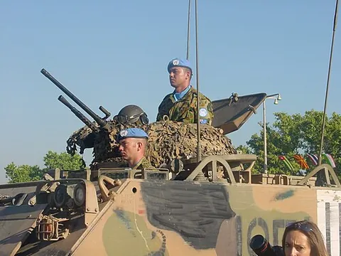 blue beret: a United Nations peacekeeper