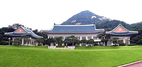 blue house: the executive mansion of South Korea, in Seoul, housing the residence and office of the President...