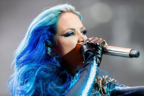 bluenette: a person with blue hair, especially a woman