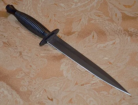 bodkin: a small sharp pointed tool for making holes in cloth or leather