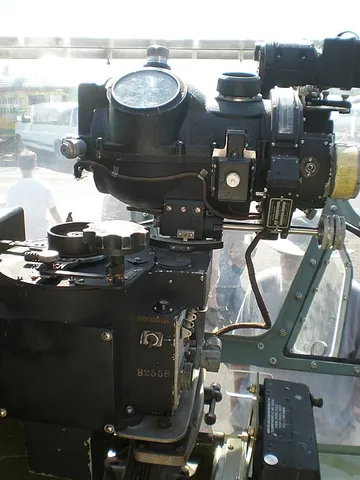 bombsight: a device which allows bombs to be accurately dropped from moving aircraft so as to hit a desired...