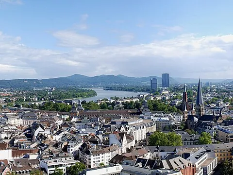 bonn: an independent city in North Rhine-Westphalia, Germany, on the Rhine River; the former capital of...