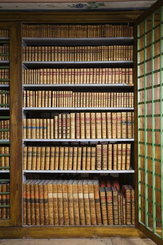 bookshelf: a shelf or shelves for storing books for easy visual reference