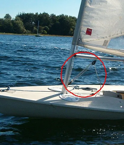 boom vang: a line or piston system on a sailboat used to exert downward force on the boom and thus control the...