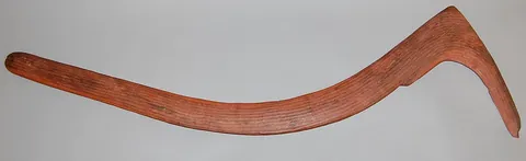 boomerang: any of various traditional throwing sticks used for hunting or combat by Australian aborigines,...