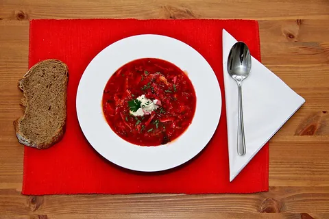 borscht: a beetroot soup that can be served hot or cold, usually with sour cream, called borsch in its...