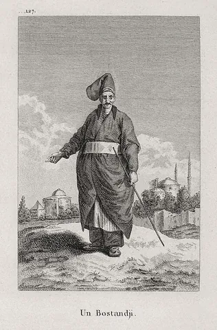 bostanji: one of the imperial guards of the Ottoman Empire