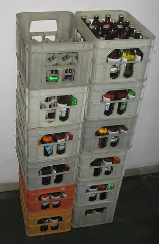bottle crate: a container used for transport of beverage containers. In the present day they are usually made of...