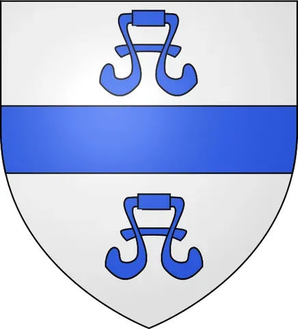 bouget: a charge resembling a yoke and a pair of the water bags that were formerly used to supply an army...