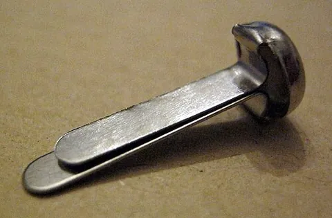 brad: a thin, small nail, with a slight projection at the top on one side instead of a head, or...