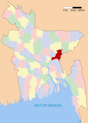 brahmanbaria district: one of the eleven districts in the Chittagong Division of Bangladesh
