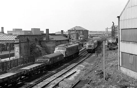 brake tender: a railway vehicle which provided extra braking on freight trains with unfitted wagons (without...