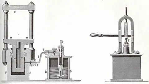 bramah press: a kind of hydraulic press from the 19th century