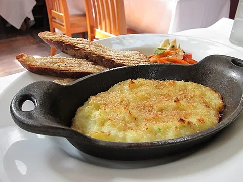 brandade: a puree of salted cod, olive oil, and milk