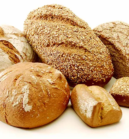 bread: a foodstuff made by baking dough made from cereals