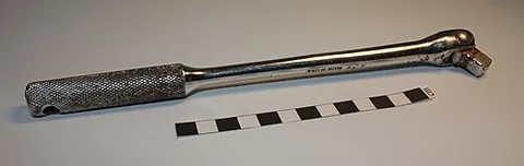 breaker bar: a heavy-duty handle, typically long and with a nonratcheting head, that turns a socket to break...