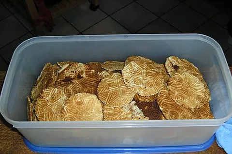 bricelet: a type of waffle from Romandy (francophone Switzerland)
