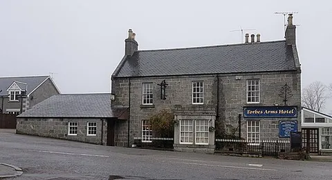 bridge of alford: a small settlement on the River Don near Alford, Aberdeenshire council area, Scotland (OS grid ref...