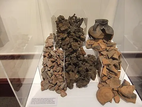 briquetage: burnt-clay remains associated with historical salt production