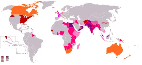 british empire: the United Kingdom and its overseas dependencies and colonies