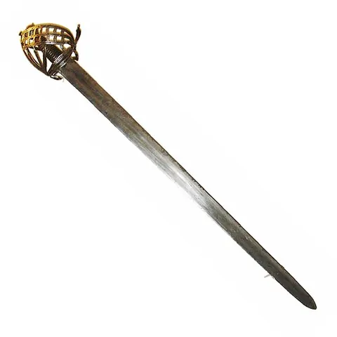 broadsword: a type of early modern sword that has a broad double-edged blade for cutting (as opposed to the...