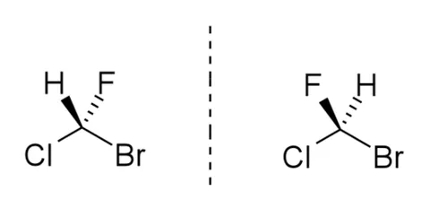 bromochlorofluoromethane: a halomethane compound made from methane with bromine, chlorine, and fluorine atoms attached. It is...