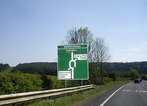 broomhaugh: a settlement in Broomhaugh and Riding parish, Northumberland, England (OS grid ref NZ0161)