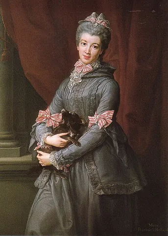 brunswick gown: a two-piece woman's gown of the mid-18th century, comprising a hip-length or three-quarter length...