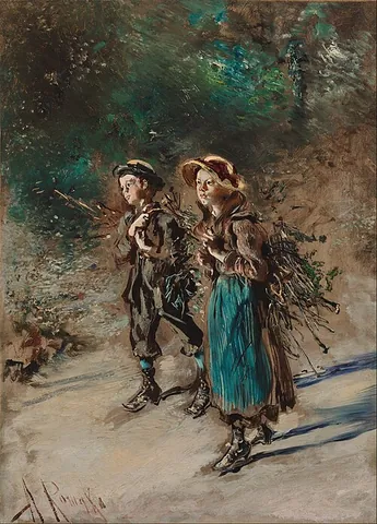 brushwood: branches and twigs fallen from trees and shrubs