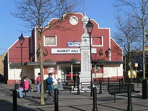 brynmawr: a market town and community with a town council in Blaenau Gwent borough, Wales (OS grid ref...