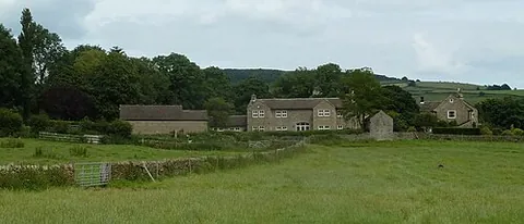 bubnell: a small settlement next to Baslow, Baslow and Bubnell parish, Derbyshire Dales district,...