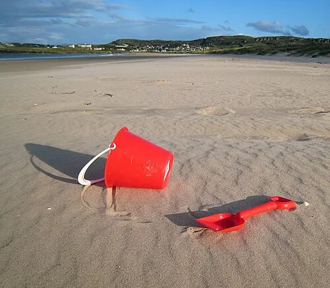 bucket and spade: a child’s toy, consisting of a (usually plastic) bucket and spade, used for building simple...