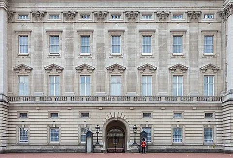 buckingham palace: the official London residence of the British monarch