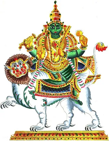 budha: a deity in Hinduism, son of the moon god Chandra, associated with intelligence and wisdom