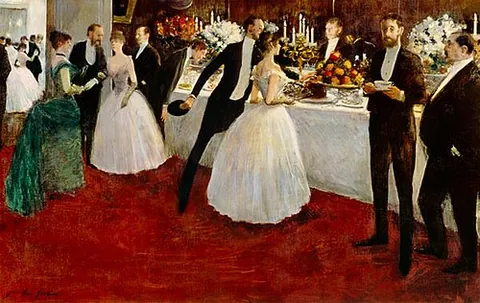 buffet: a counter or sideboard from which food and drinks are served or may be bought