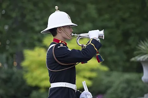 bugle: a horn used by hunters