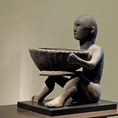bulul: a carved wooden figure used to guard the rice crop by the Ifugao peoples of northern Luzon