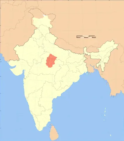 bundelkhand: a historical region of Uttar Pradesh and Madhya Pradesh, India