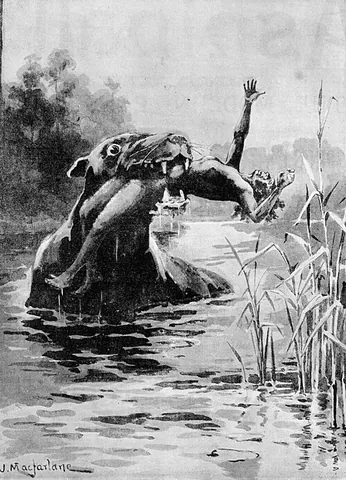 bunyip: a mythical Australian monster, said to inhabit swamps and lagoons