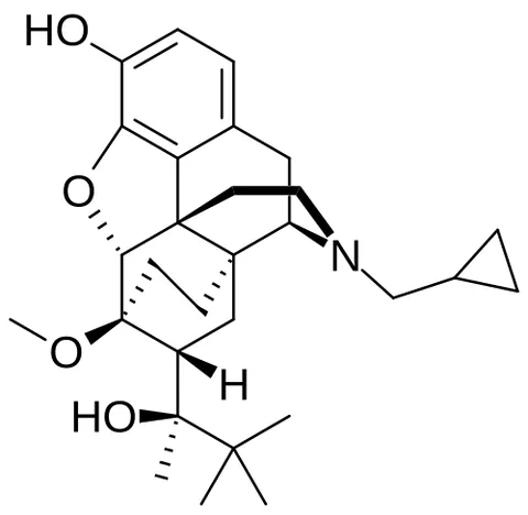 buprenorphine: a semisynthetic narcotic analgesic that is administered in the form of its hydrochloride...