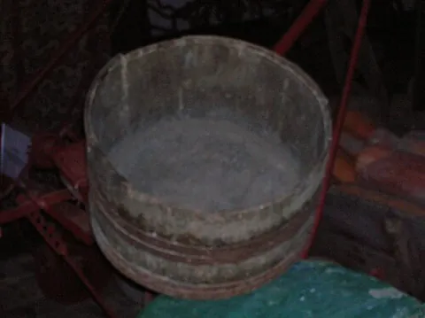 bushel measure: a container that contains exactly one bushel (four pecks), used as a measuring device for...