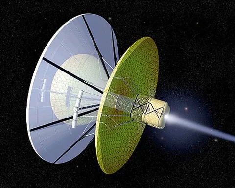bussard ramjet: a fusion rocket that gathers fuel from the interstellar medium through attraction via a magnetic...