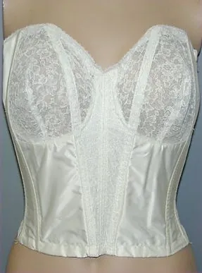 bustier: a tight-fitting women's top, often strapless, which covers the bust and sometimes extends over the...