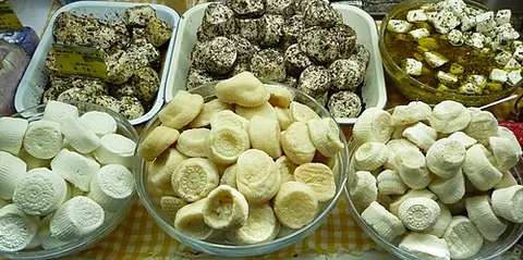 ġbejna: a small round cheese made in Malta from sheep milk, salt and rennet