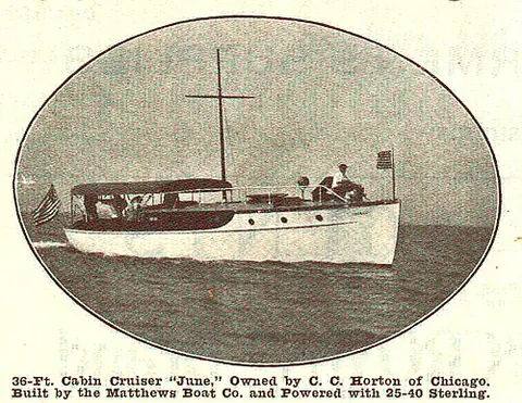 cabin cruiser: a motorboat which has enclosed living quarters, especially a privately owned pleasure craft