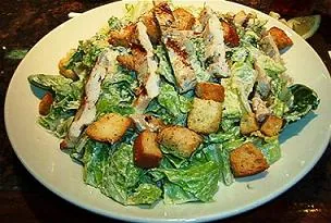 caesar salad: a type of salad, generally made from romaine lettuce, croutons, parmesan cheese, coddled or...