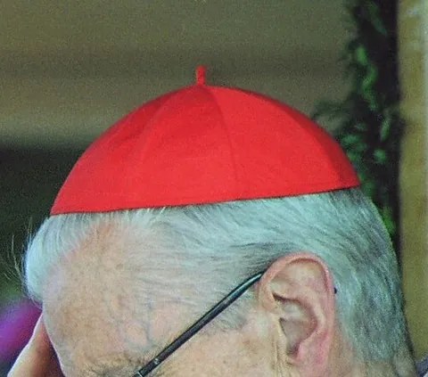 calotte: a skullcap worn by Roman Catholic priests