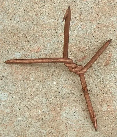 caltrop: a metal object, usually small, with spikes arranged so that, when thrown onto the ground, one...