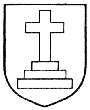calvary cross: a cross atop a platform of (typically three) stepped tiers